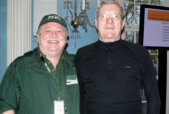 Two Top Roosevelt Islander Volunteers Among those Honored at Gracie Mansion Event Frank Farance & Ron Davidson, exemplary Roosevelt Island volunteers